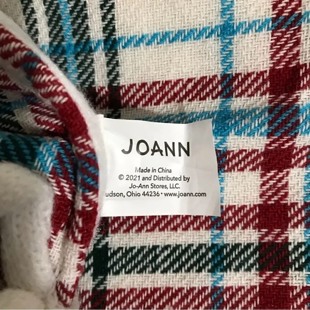 Place & Time by Joann Plaid Christmas Tree Skirt